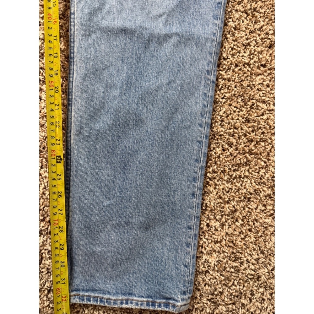 Abercrombie & Fitch Curve Love 90s Straight Ultra High Rise Jeans Light Wash 16L - Picture 3 of 6